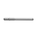 A matte silver Stainless Steel Studio Pen by Shinola with a clipped cap rests horizontally on a white background. The SHINOLA brand name is engraved near the end of this elegant pen's stainless steel barrel.