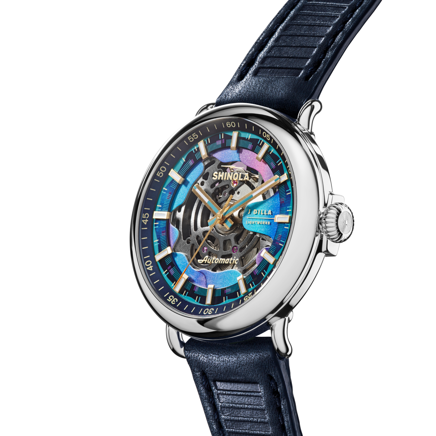 J Dilla Runwell Automatic Watch - Midnight Blue
