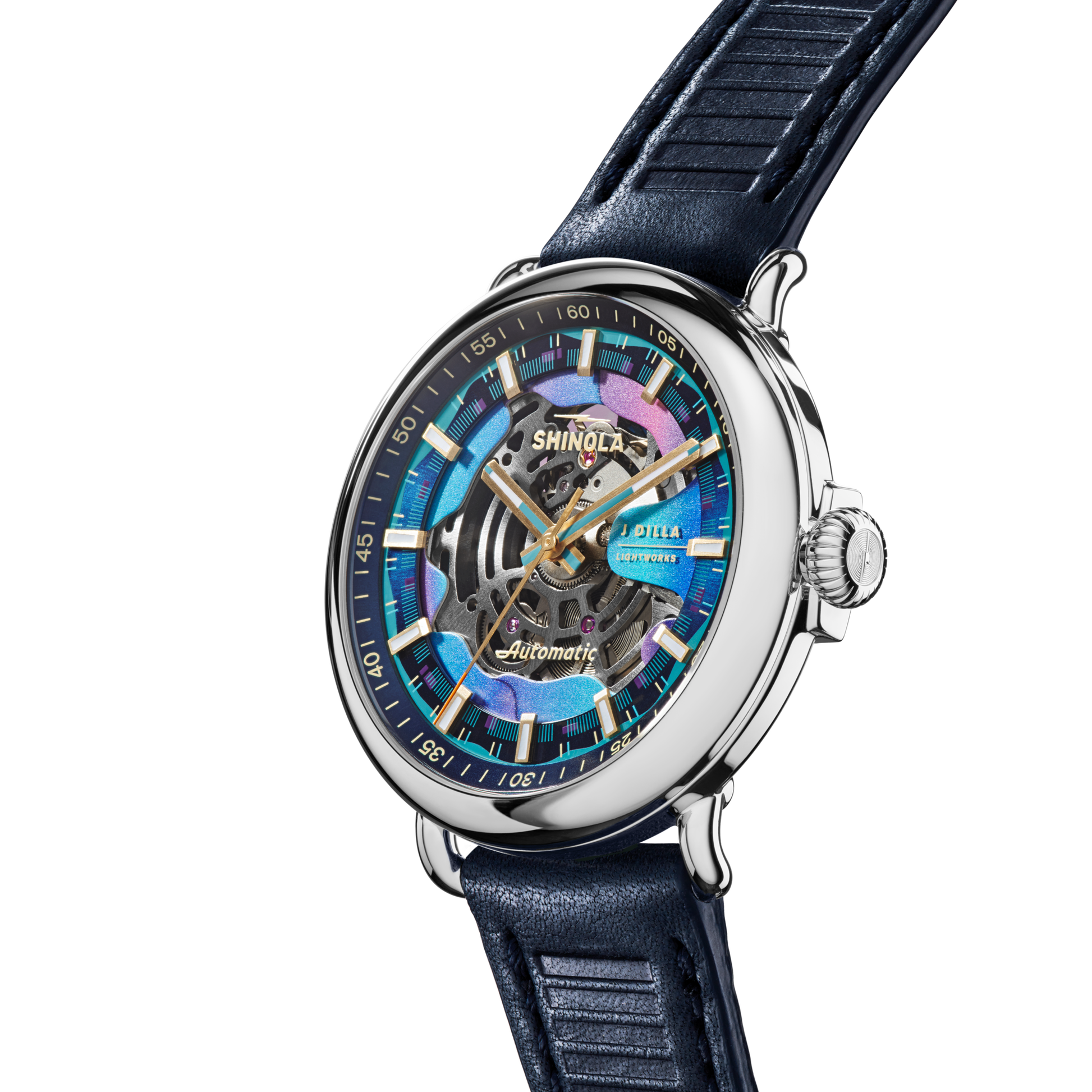 J Dilla Runwell Automatic Watch - Midnight Blue