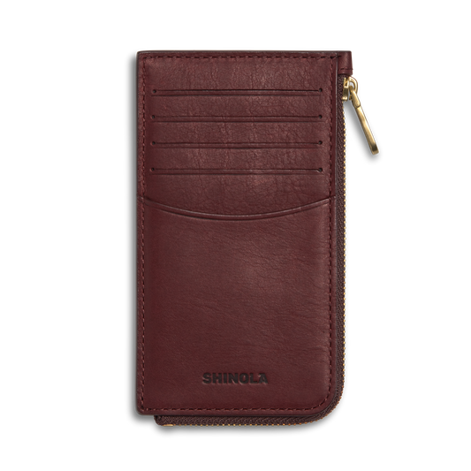 Birdy Zip Around Card Holder - Merlot