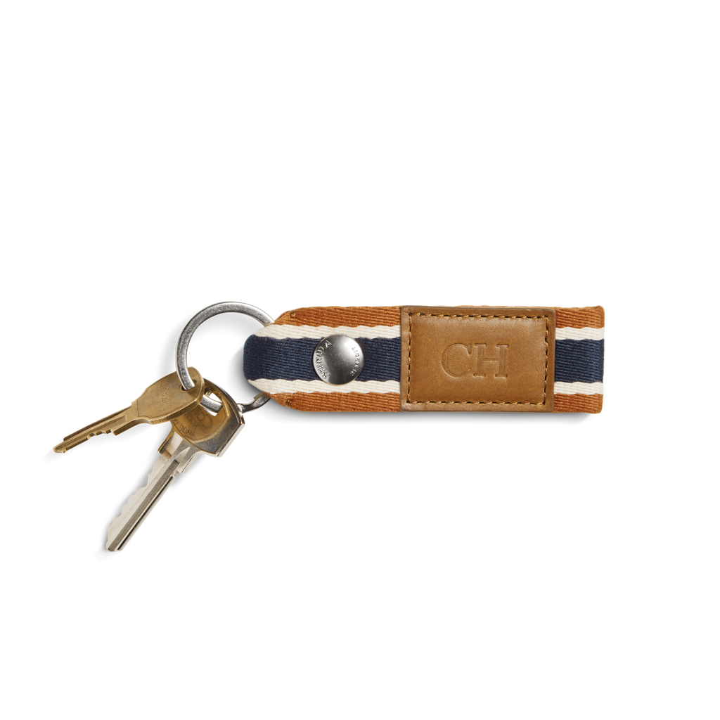 Webbing Keychain Brand Stripe