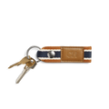 Webbing Keychain - Brand Stripe / Tan