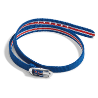 10mm Blue/White/Red Nylon Watch Strap - Blush / Coral / Bourbon