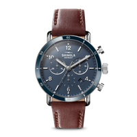 Canfield Sport Chronograph Watch - Midnight Blue