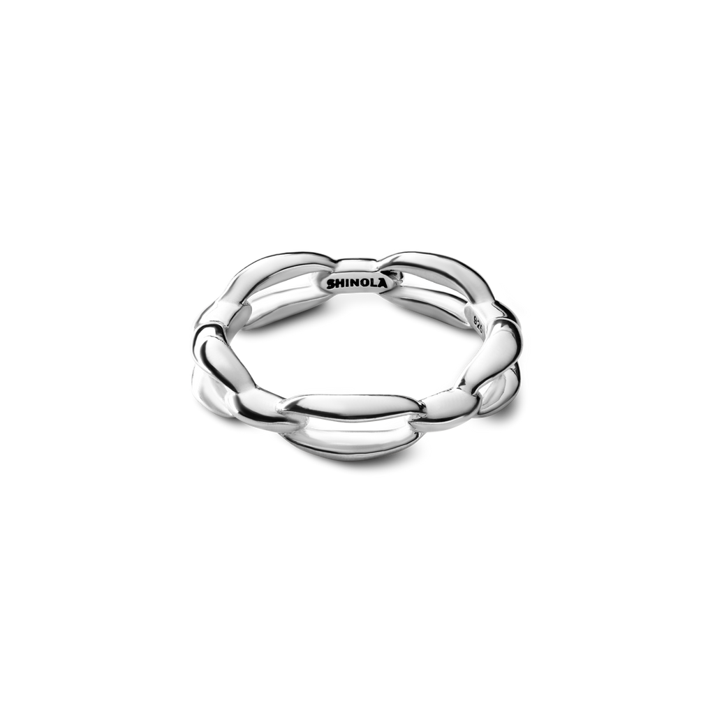 Signature Link Ring Sterling