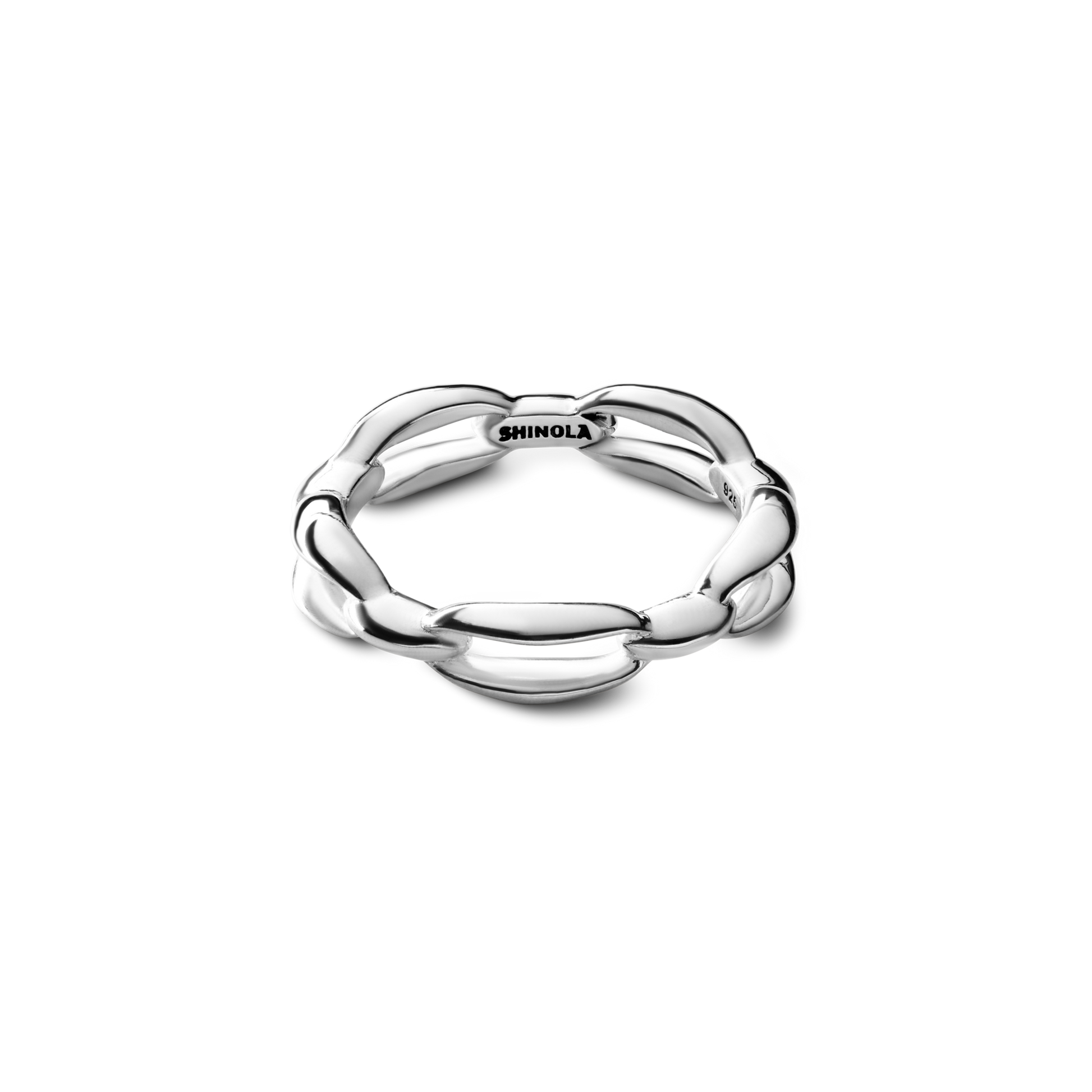 Signature Link Ring - Sterling Silver