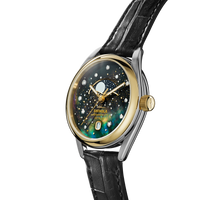 Celestial Derby Watch - Black Mother of Pearl Diamond
