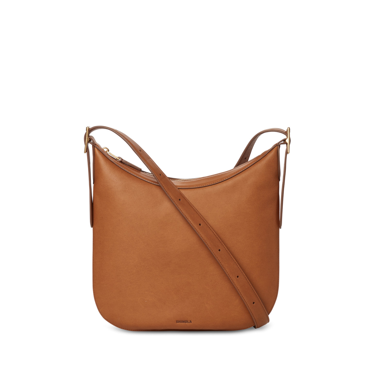 Medium Accordion Crossbody - Tan
