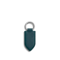 Leather Monogram Key Fob - Emerald