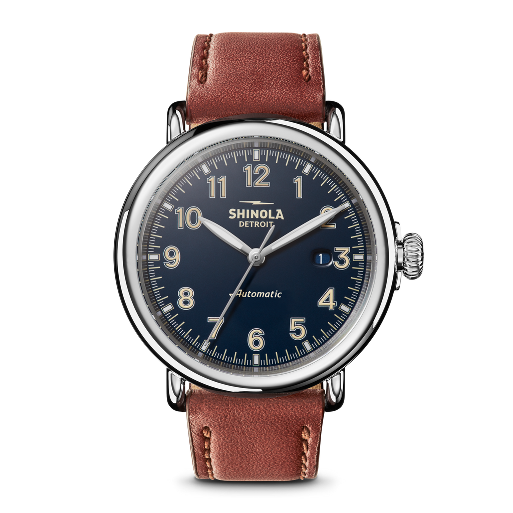 お買得！希少！Shinola Runwell Detroit アメリカ製 Runwell Automatic Watch - Midnight Blue