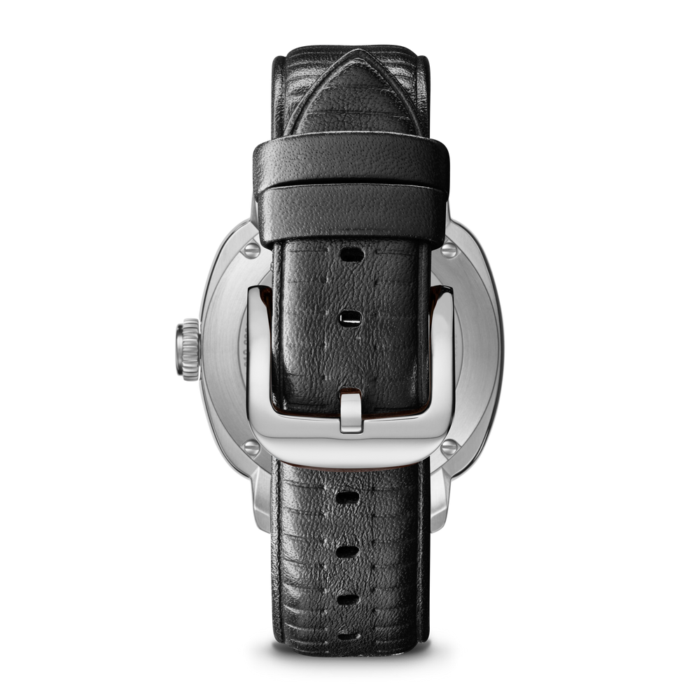 Mechanic Watch - Mother of Pearl/Black Leather Strap