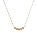 Desert Diamond Curved Bar Necklace