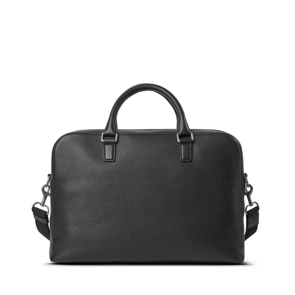 Double Zip Briefcase - Black