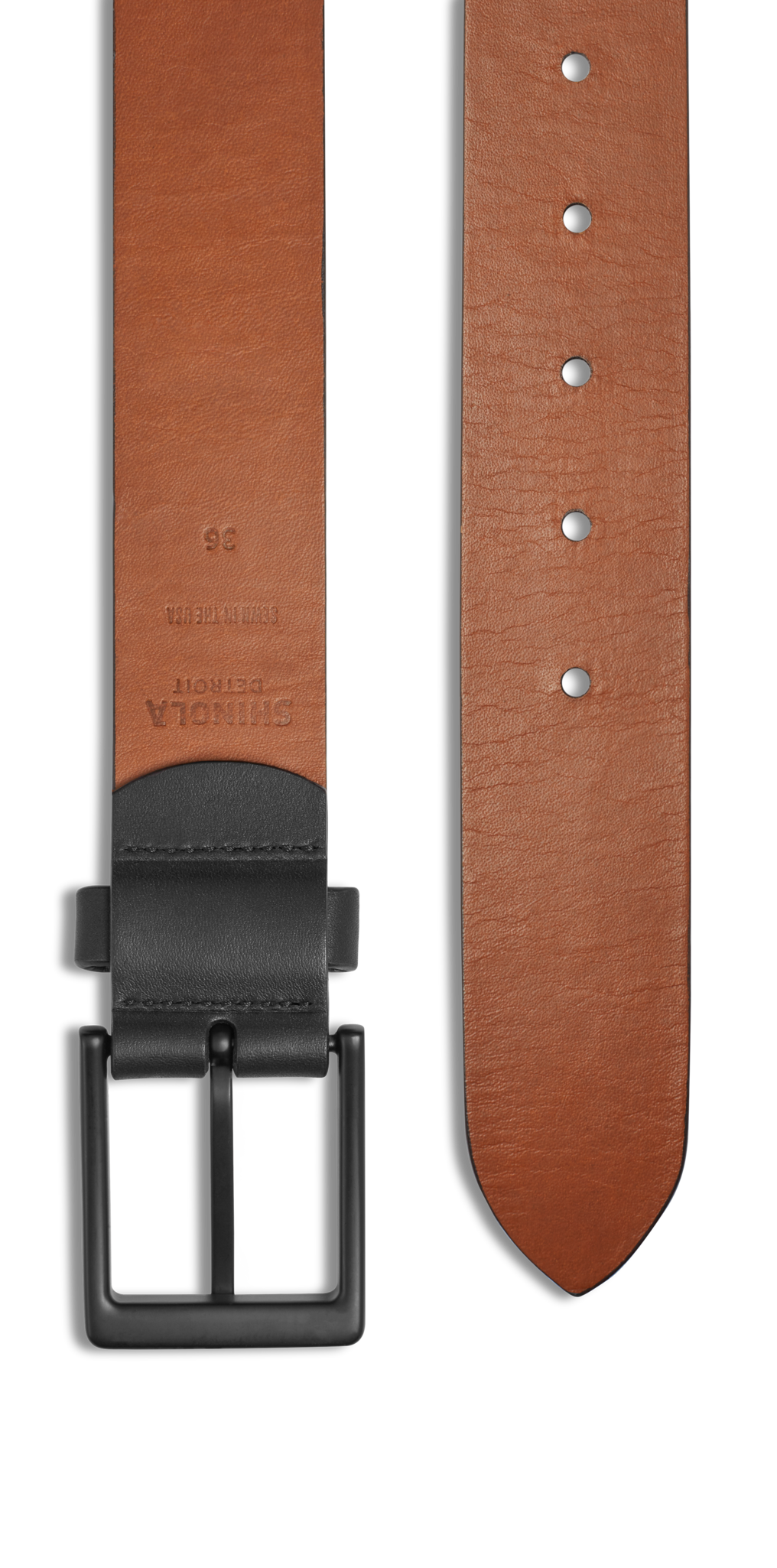 1 1/2" Lightning Bolt Keeper Belt - Black