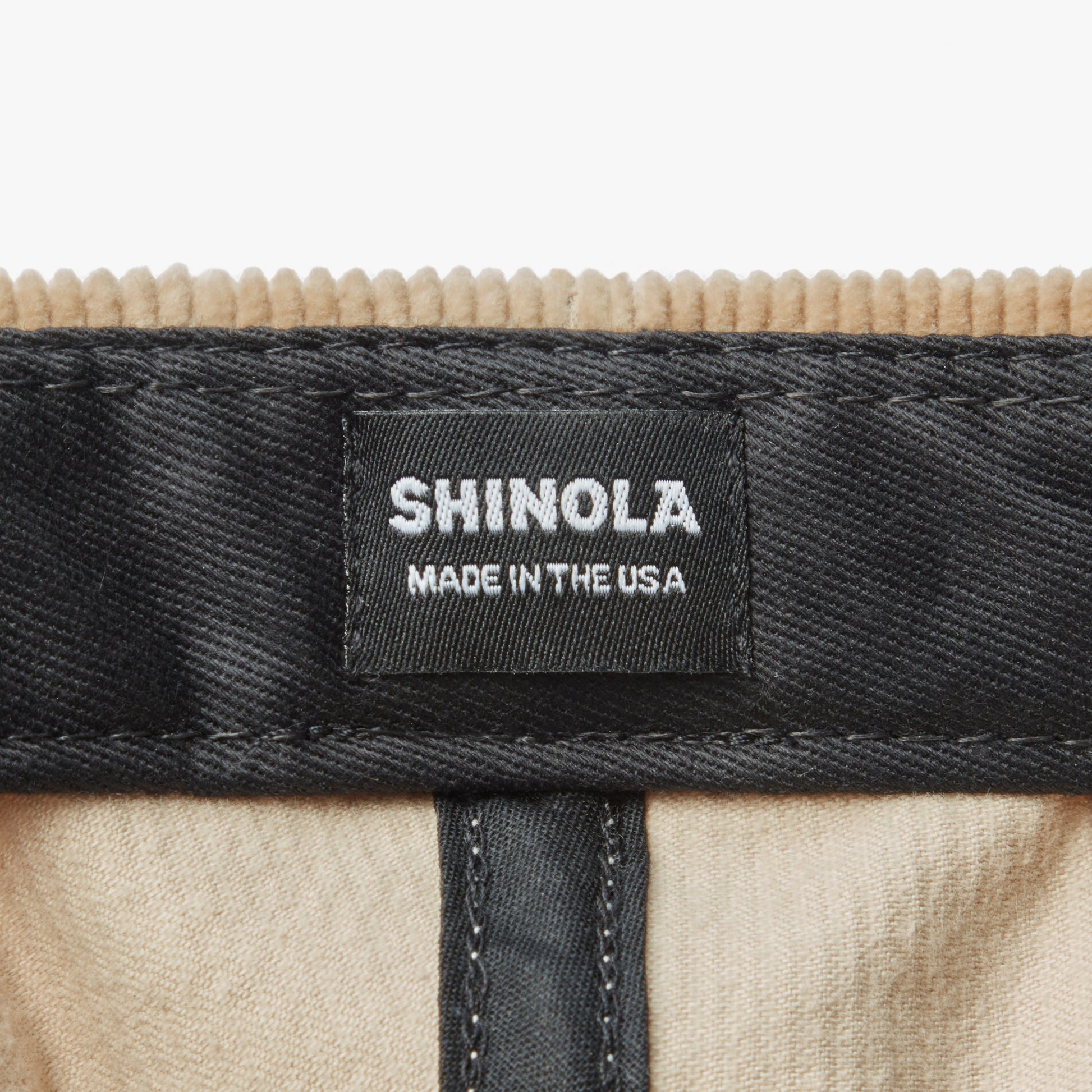 Corduroy Embroidered 6-Panel Hat - Black