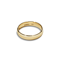 4mm Round Yellow Gold Band