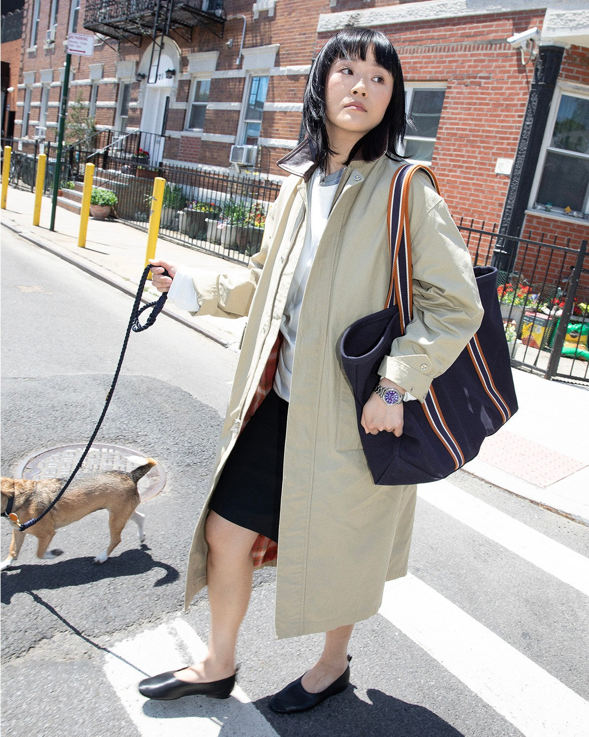 Small Easy Canvas Tote - Navy