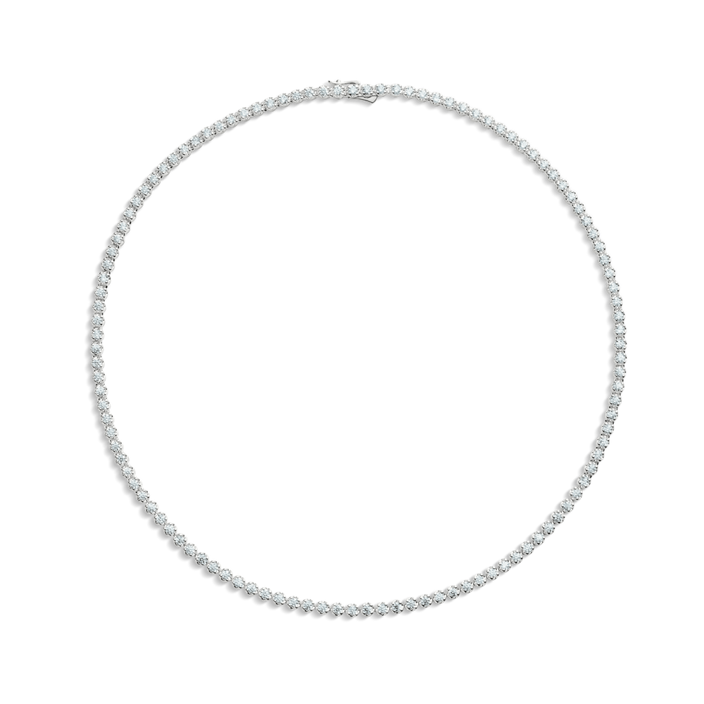 7 Carat Diamond Tennis Necklace - White Gold