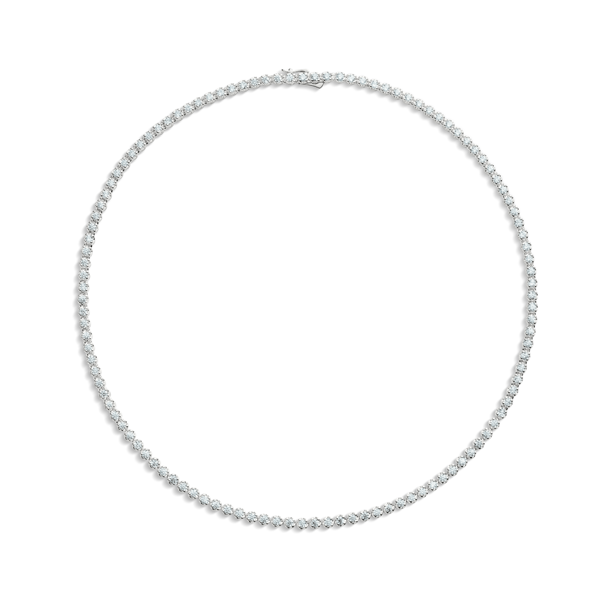 7 Carat Diamond Tennis Necklace - White Gold