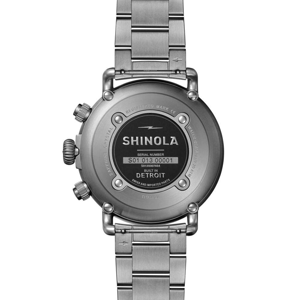 Runwell Chronograph West Wind Watch Gift Set with Additional Strap - Black