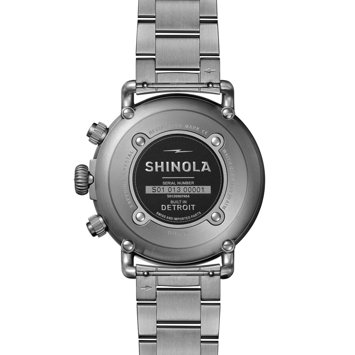 Runwell Chronograph West Wind Watch Gift Set with Additional Strap - Black