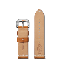 24mm Tan Leather Watch Strap - Tan