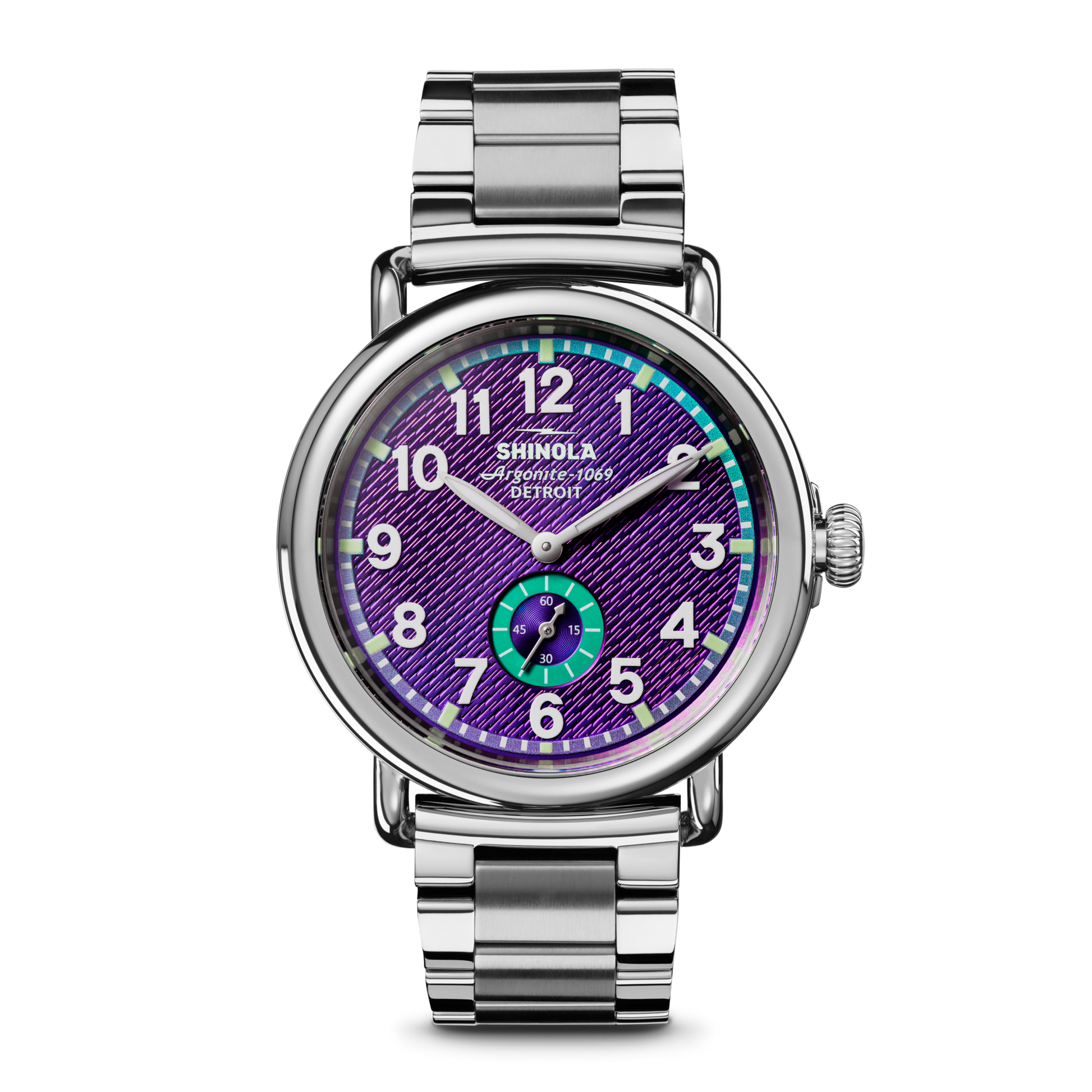 Runwell Watch - Silicon Purple Subsecond