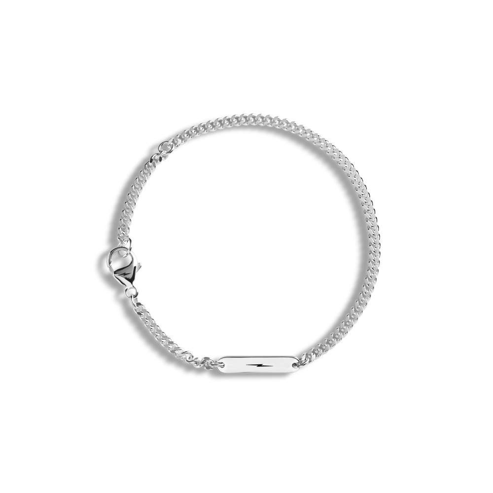 3mm Gauge Chain Bracelet - Sterling Silver