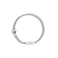 3mm Gauge Chain Bracelet - Sterling Silver