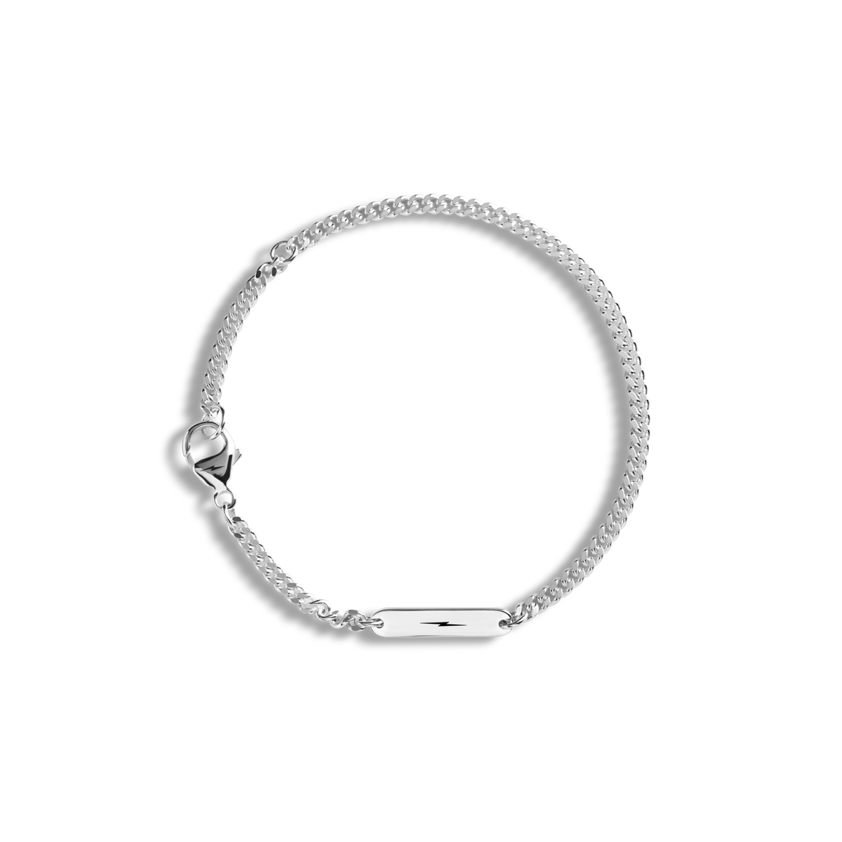 3mm Gauge Chain Bracelet - Sterling Silver