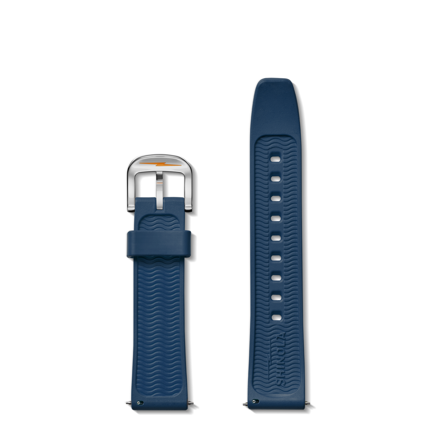 20mm Midnight Blue Rubber Watch Strap - Midnight Blue
