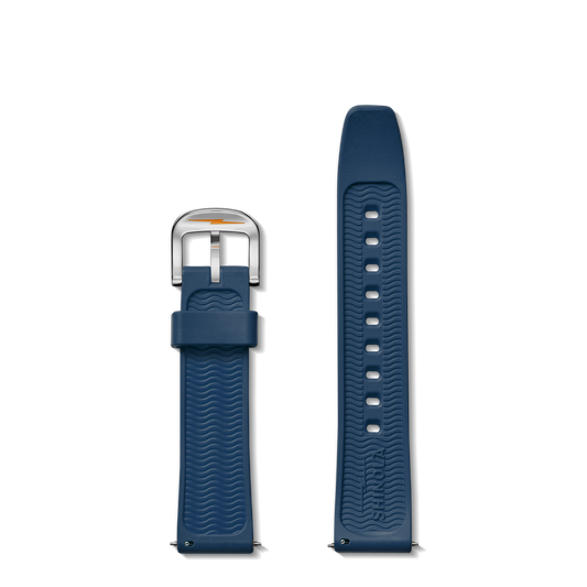 20mm Midnight Blue Rubber Watch Strap - Midnight Blue