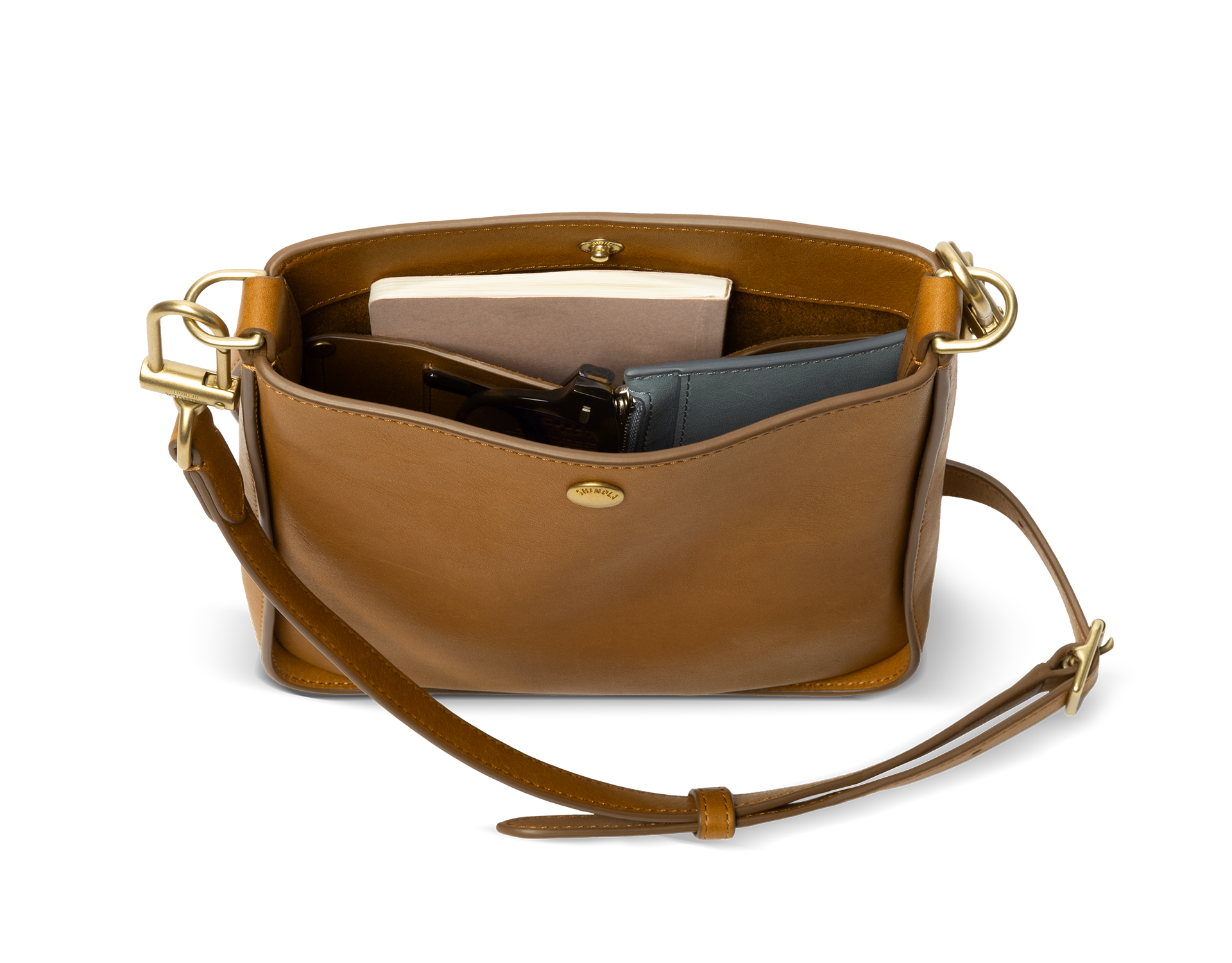 Mini Pocket Crossbody Bag - Tan
