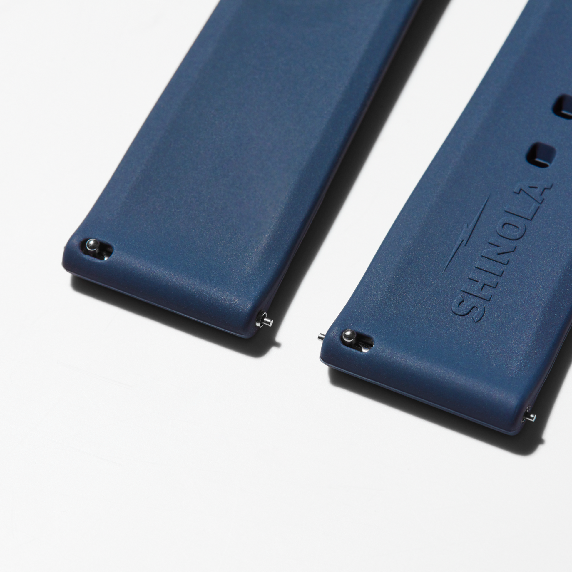 22mm Midnight Blue Silicone Watch Strap - Midnight Blue