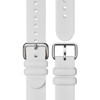 20mm Rubber Strap - Cream Dash Loop