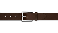 1 1/2" Lightning Bolt Keeper Belt - Deep Brown
