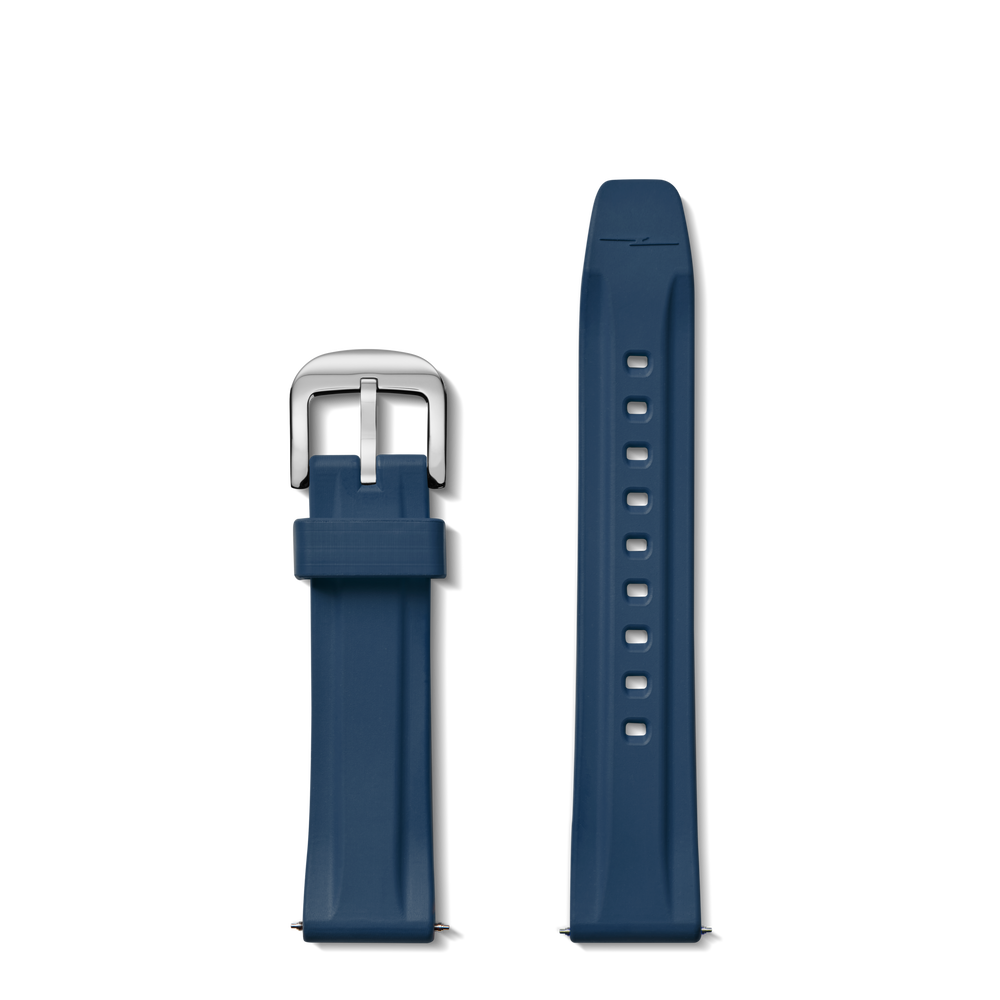 20mm Midnight Blue Rubber Watch Strap - Midnight Blue