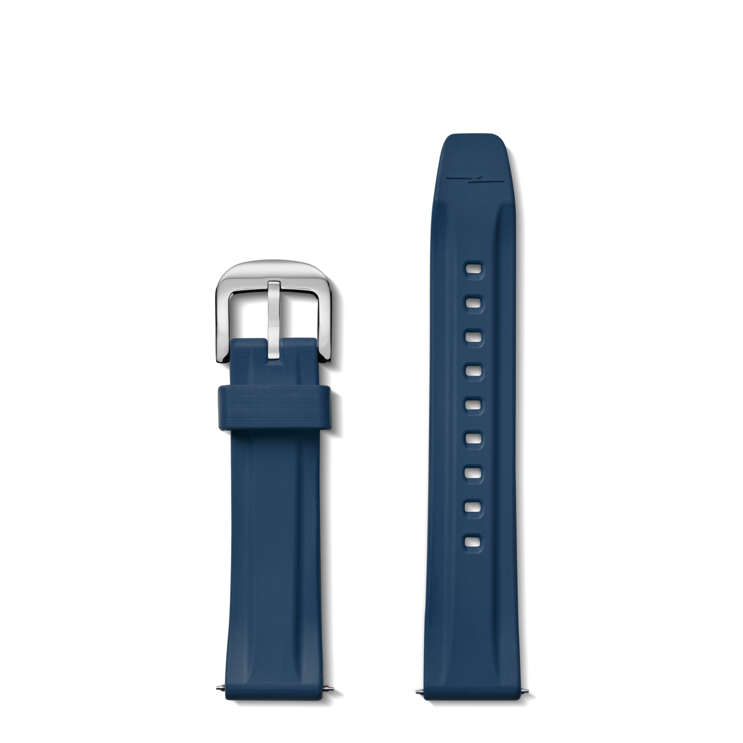 20mm Midnight Blue Rubber Watch Strap - Midnight Blue
