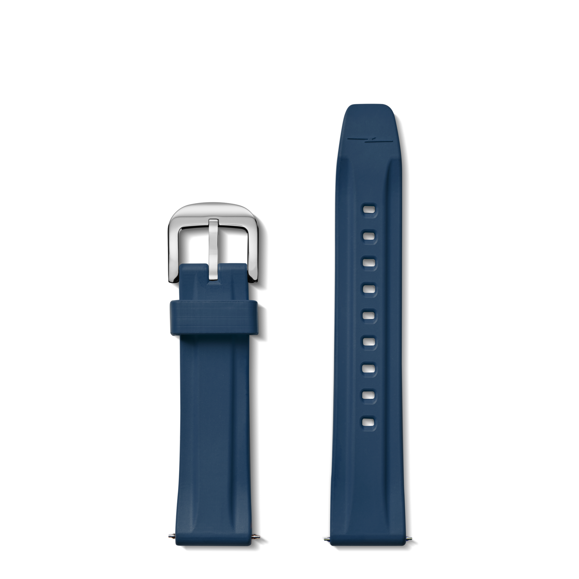 20mm Midnight Blue Rubber Watch Strap - Midnight Blue