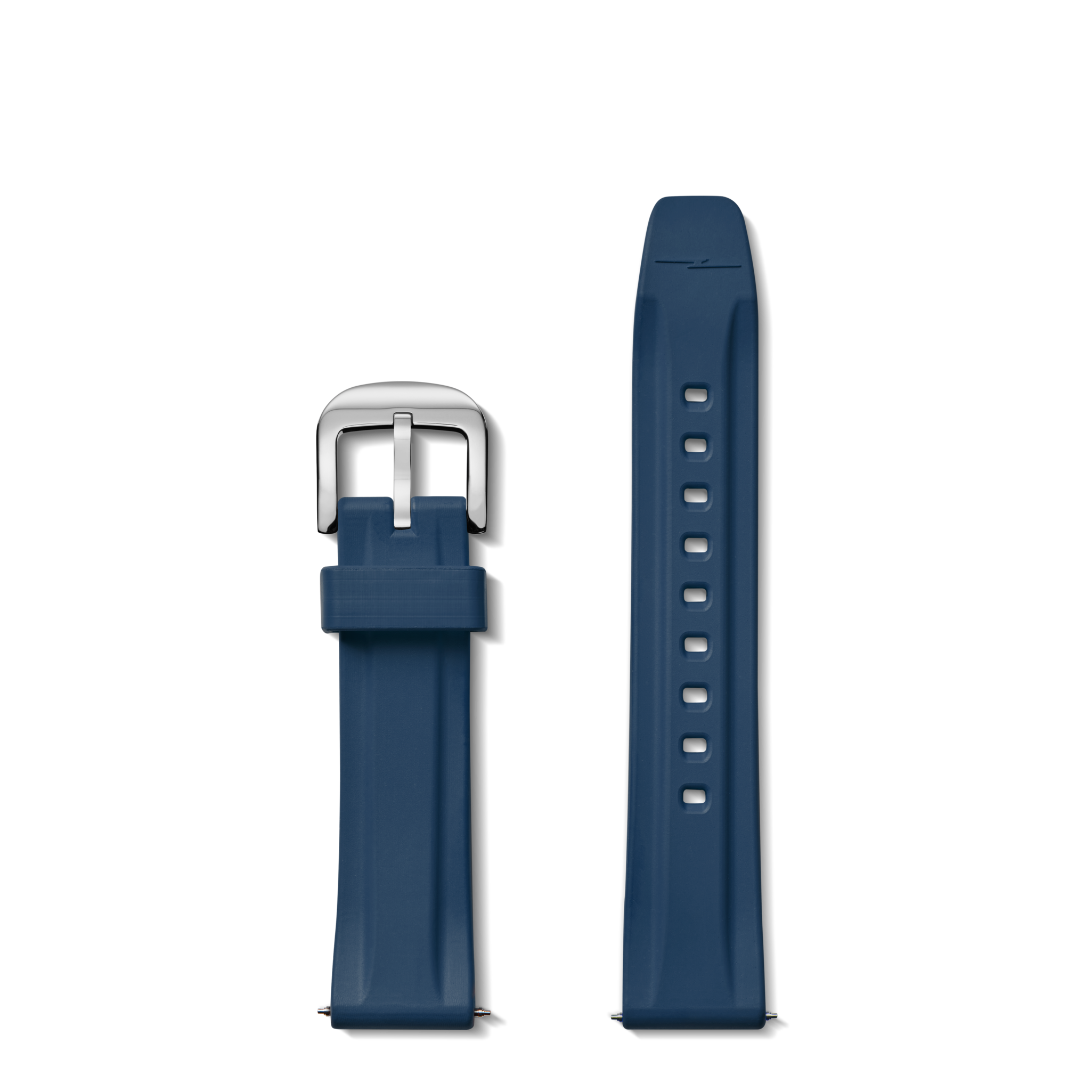 20mm Midnight Blue Rubber Watch Strap | Shinola