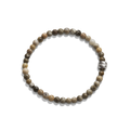 4mm Beaded Petoskey Bracelet - Petoskey
