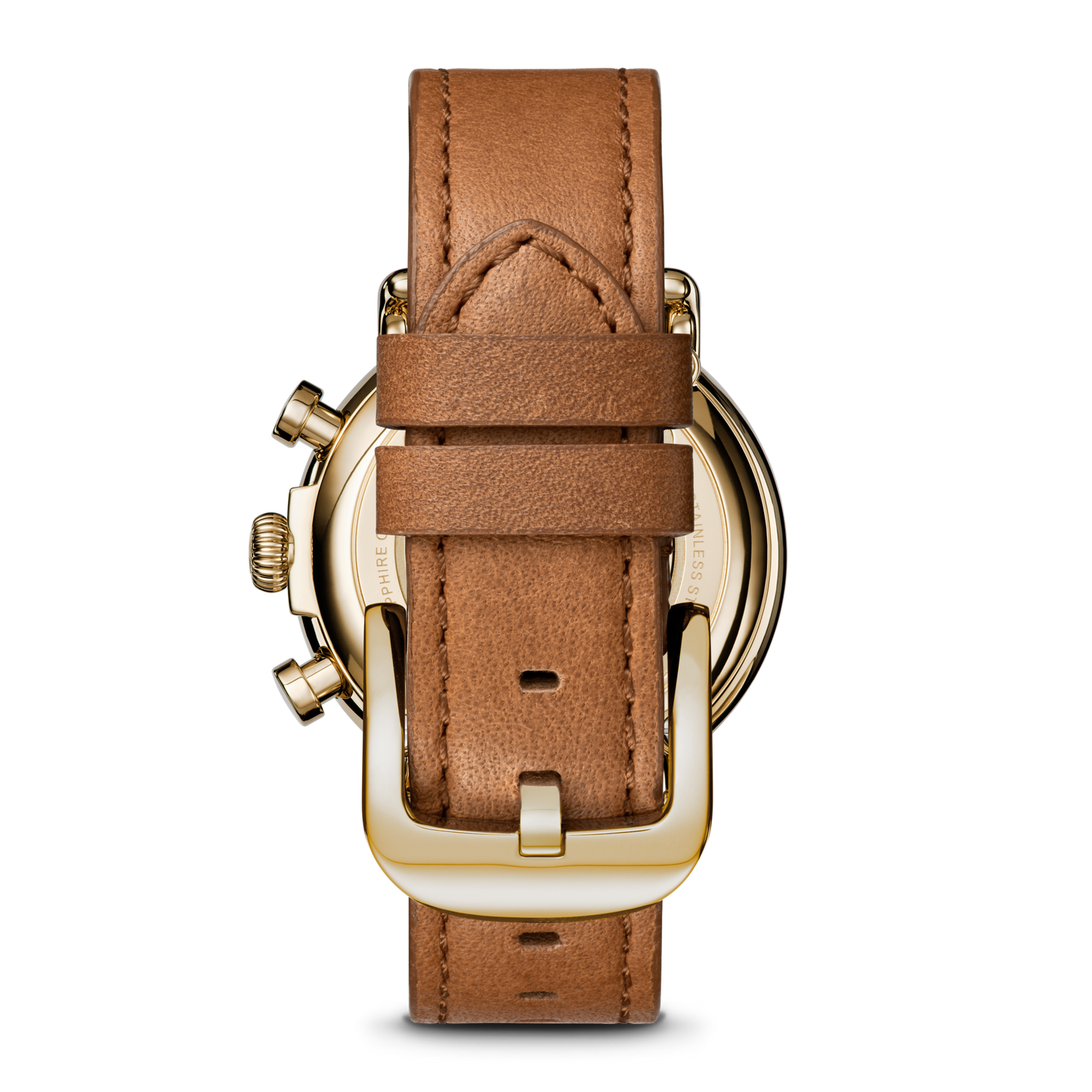 Runwell Chronograph Watch - Tan Leather Strap