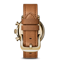 Runwell Chronograph Watch - Tan Leather Strap