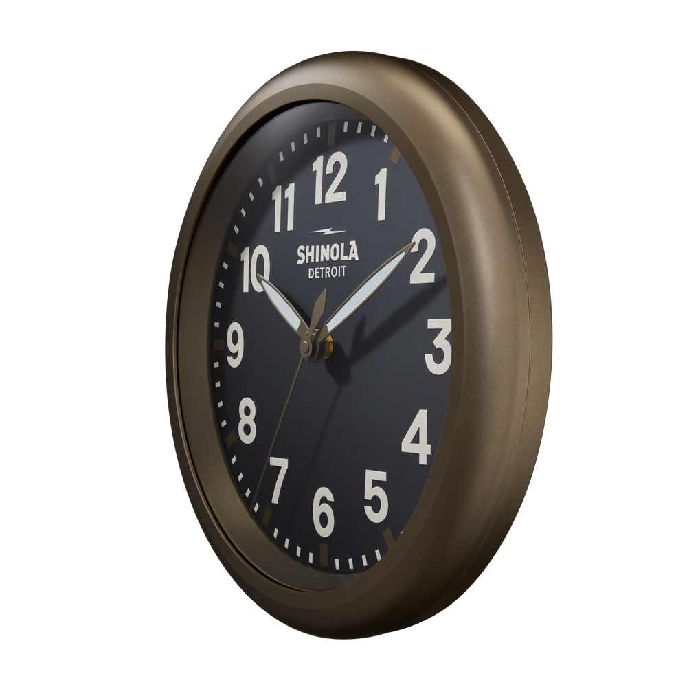 14" Runwell Clock - Black