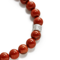 8mm Beaded Red Jasper Bracelet - Red Jasper