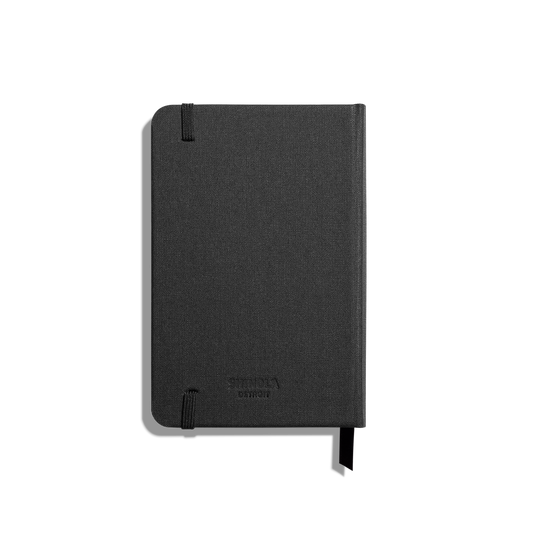 Medium Hard Ruled Journal - Black