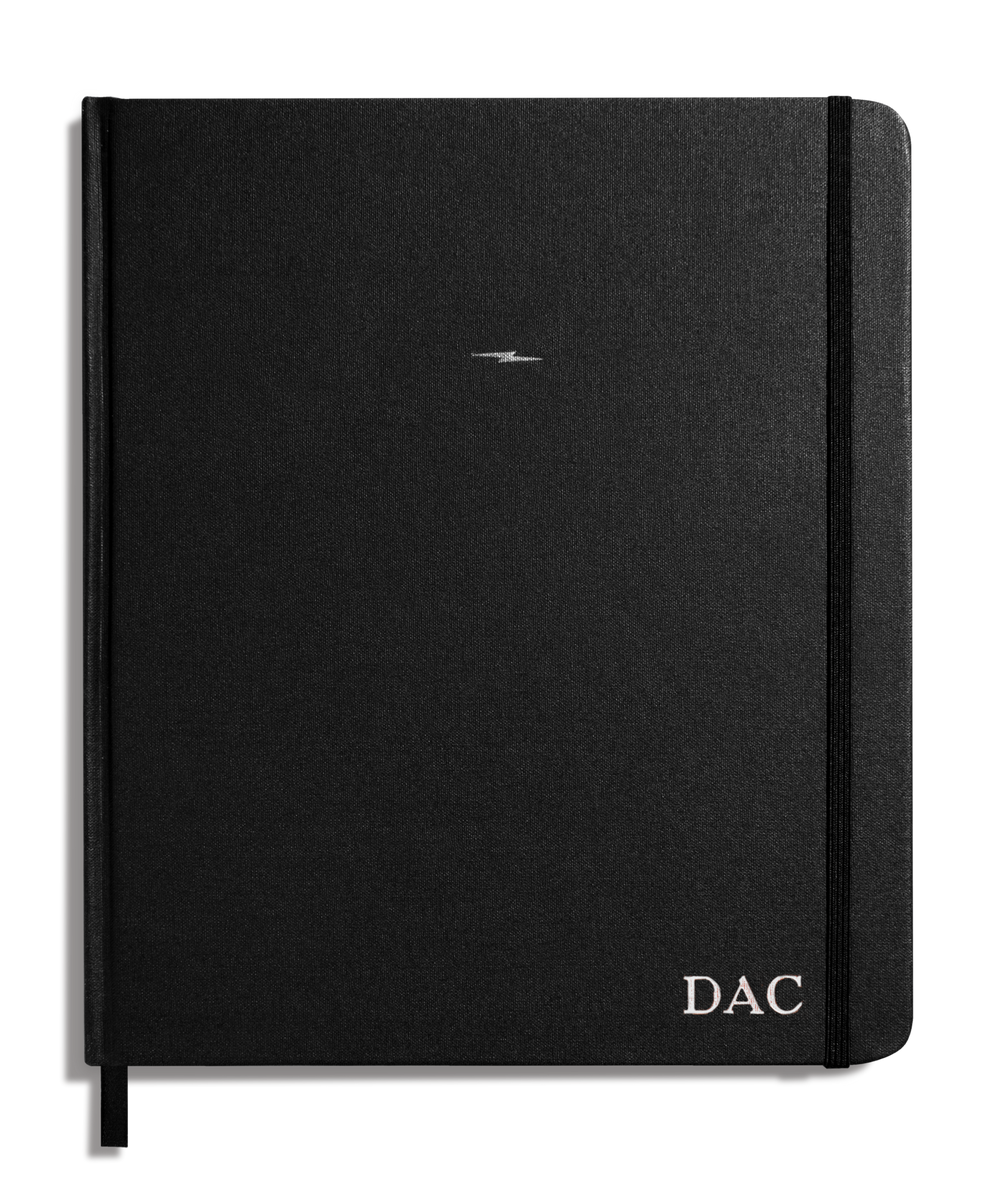 Large Hard Plain Sketchbook - Black