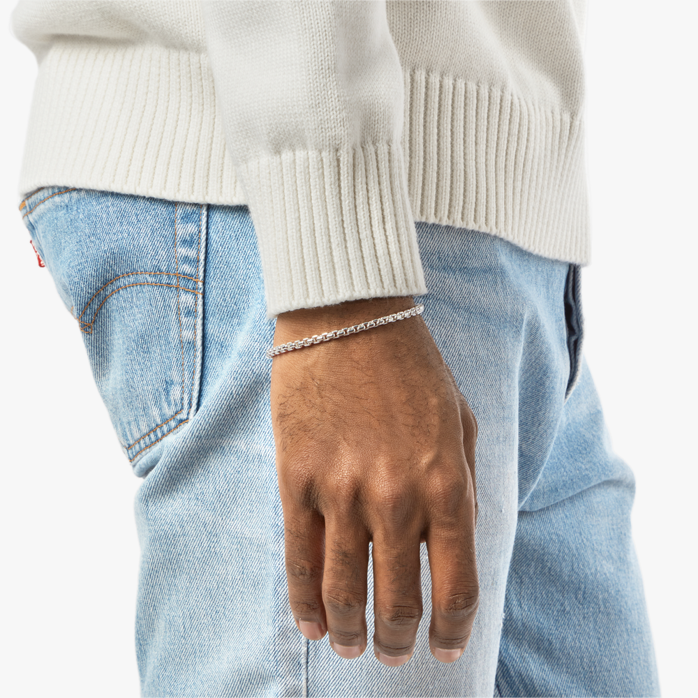 4mm Box Chain Bracelet