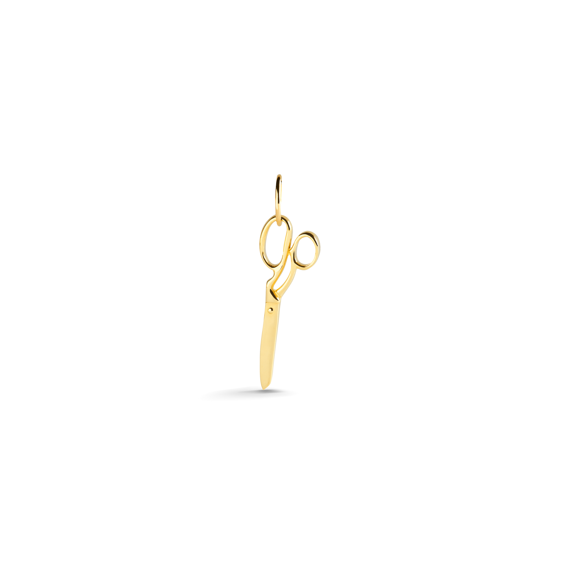 Scissors Charm - Yellow Gold