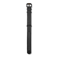 24mm Black G10 Nylon Watch Strap - Black